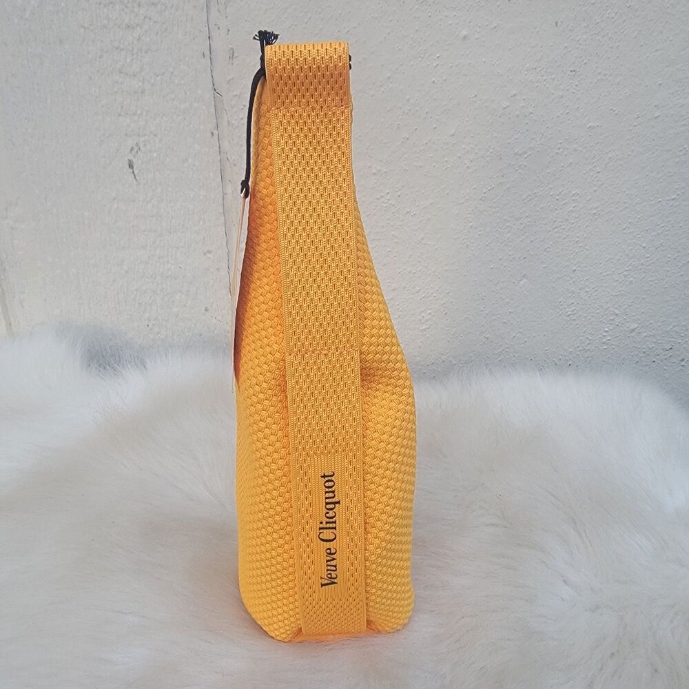 Veuve Clicquot Brut Champagne Ice Jacket yellow Zip Carrier with Handle